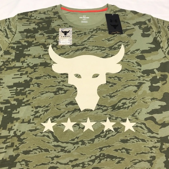 Under Armour Men's XXL Project Rock Veterans Day Show Your Work T-Shirt By Land - Picture 2 of 12